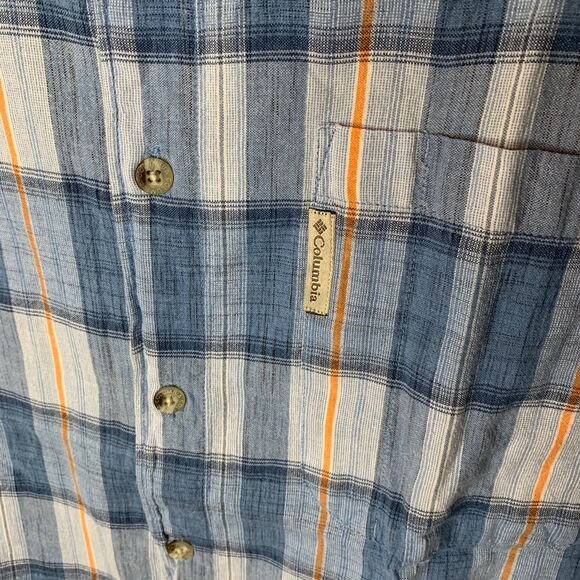 Columbia Plaid Sport Shirt Size L - Picture 4 of 5